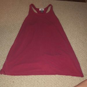 Pink sporty racerback tank
